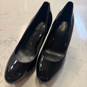 Michael Kors Black Patent Platform Pumps